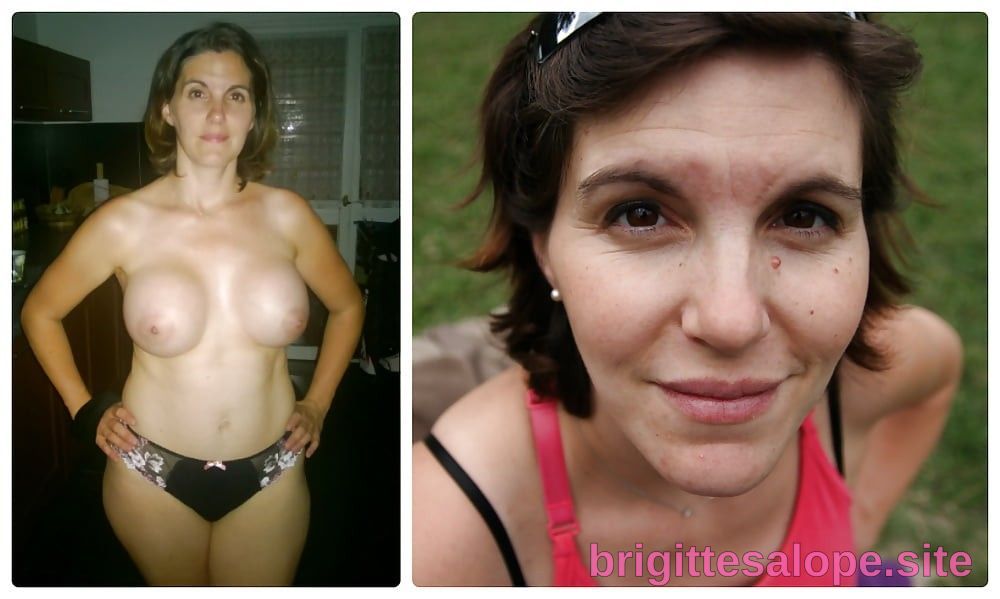 Tête nue et seins exposés — Brigitte la Salope