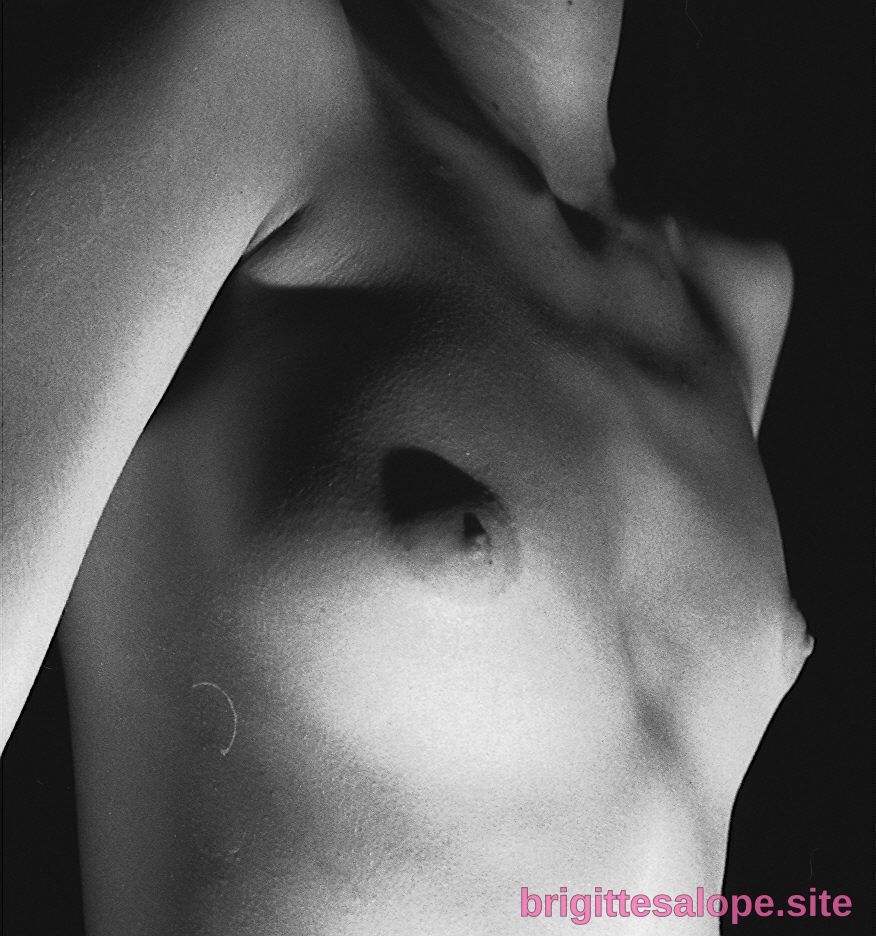 Torse masculin nu en noir et blanc — Brigitte la Salope