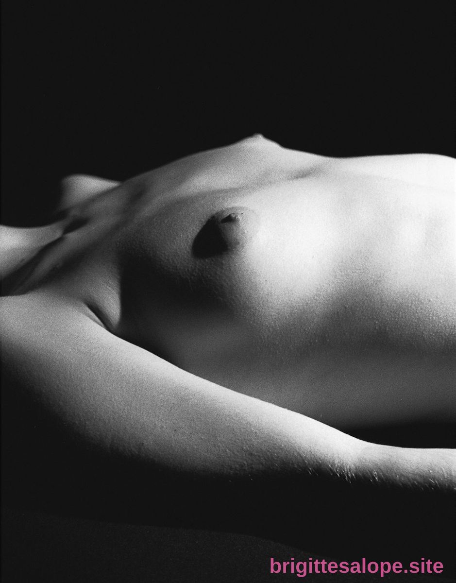 Nu féminin en noir et blanc (photo 2544) — Brigitte la Salope
