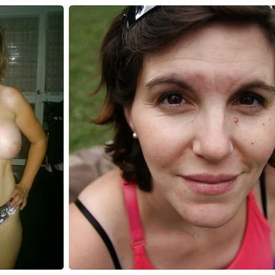 Tête nue et seins exposés — Brigitte la Salope