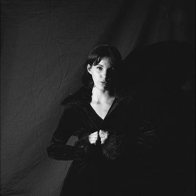 Portrait noir et blanc — Brigitte la Salope