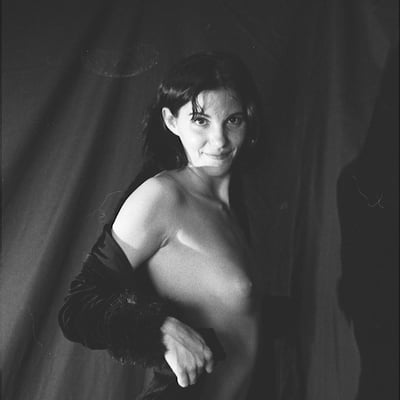 Portrait noir et blanc (photo 2369) — Brigitte la Salope