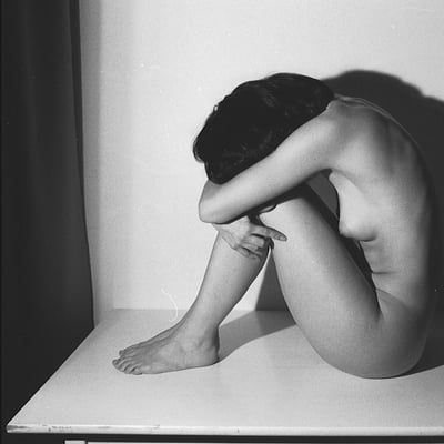 Nu en noir et blanc (photo 2378) — Brigitte la Salope