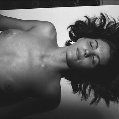 Nu féminin noir et blanc (photo 2399) — Brigitte la Salope