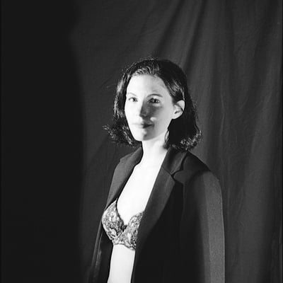 Portrait noir et blanc (photo 2411) — Brigitte la Salope