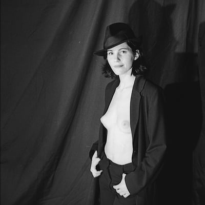 Portrait noir et blanc (photo 2415) — Brigitte la Salope