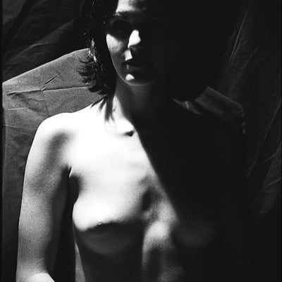 Portrait noir et blanc (photo 2420) — Brigitte la Salope
