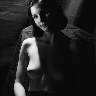 Portrait noir et blanc (photo 2422) — Brigitte la Salope