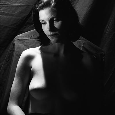 Portrait noir et blanc (photo 2423) — Brigitte la Salope