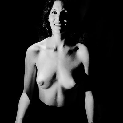 Portrait noir et blanc (photo 2426) — Brigitte la Salope