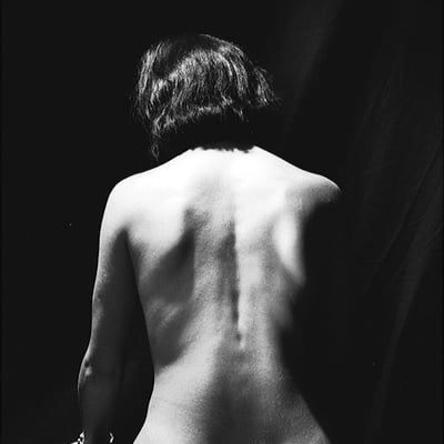Nu en noir et blanc (photo 2431) — Brigitte la Salope