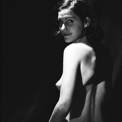 Nu en noir et blanc (photo 2432) — Brigitte la Salope