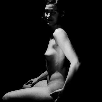 Nu en noir et blanc (photo 2437) — Brigitte la Salope