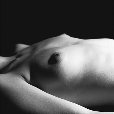 Nu féminin en noir et blanc (photo 2544) — Brigitte la Salope